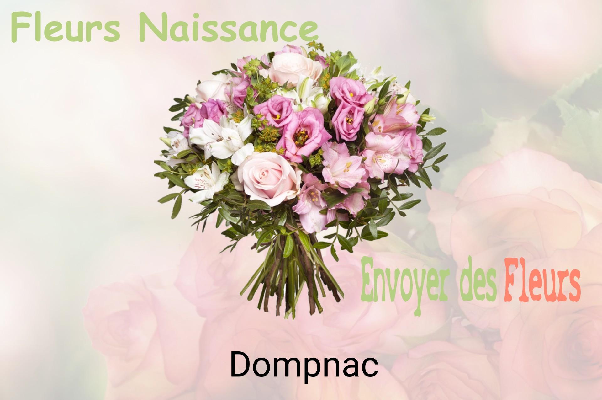 Bouquet de fleurs de naissance livré à Dompnac
